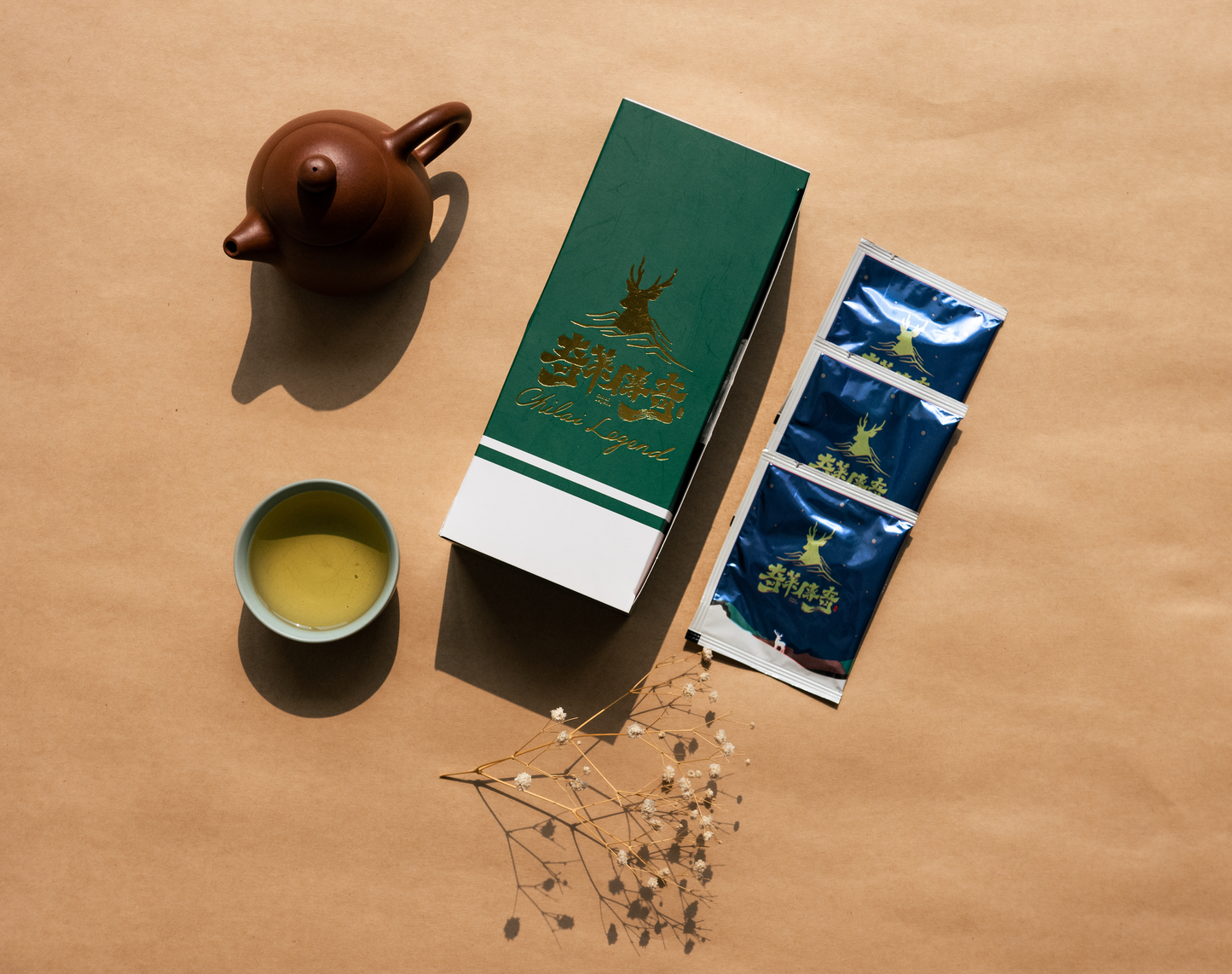 奇萊傳奇-綠柳茶韻綠茶包盒 20入